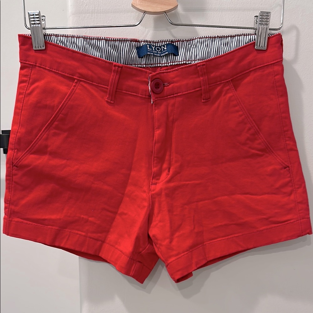 Red LYON chino shorts